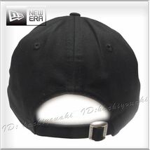 NEW ERA 新品 ニューエラ ベーシック 刺繍ロゴ キャップ メンズ レディース 9Forty ブラック/無地 サイズフリー 正規品_画像6