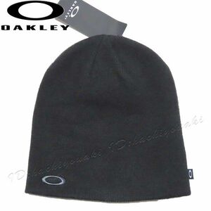 OAKLEY 新品 オークリー 刺繍ロゴ ビーニー キャップ サイズフリー ブラック メンズ レディース ニット帽