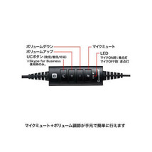 ノイズキャンセリングマイク付きUSBヘッドセット MM-HSU14ANC_画像2