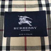 希少XLサイズ!裏地ノバチェック柄 バーバリーロンドン BURBERRY LONDON ステンカラーコート ロングコート ネイビー メンズ アウター _画像8