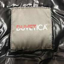 極美品 DUVETICA デュベティカ ダウンベスト ブラック アウター メンズ L 高級感 光沢 シャイニー ジップアップ _画像7