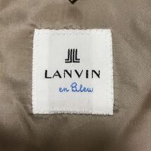 希少デザイン！ 極美品◎大きいサイズ/XL(50)■ランバン LANVIN テーラードジャケット 2B ベロア ベルベット ブラウン 光沢 メンズ_画像8