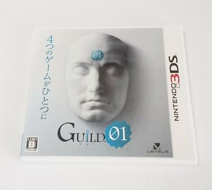 ギルドゼロワン GUILD01　ニンテンドー3DSソフト 任天堂 ケース付き Nintendo ゲーム 操作説明シート付き レベルファイブ　