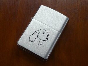 ∇花∇ヴィンテージ ZIPPO 1997年製 耳の長い犬 ジッポー オイルライター 喫煙具 70 【検マルボロハーレー