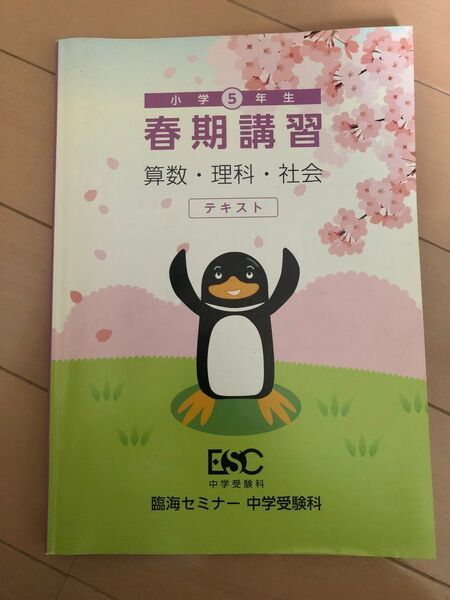 小5中学受験科　塾教材春季講習テキスト2019年度 臨海セミナー