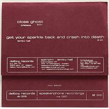 Tristeza / Lemko Hall - Close Ghost / Get Your Sparkle Back And Crash Into Death (7 inch White Vinyl) ■Used■ Split 7"_画像2