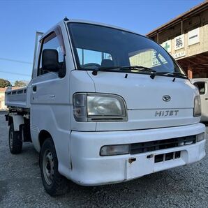 動画有！売り切り！車検付！H14年 ダイハツ ハイゼット HIJET トラック 三転ダンプ 4WD 土砂禁 5速MT エンジン好調！検）キャリィ 佐賀福岡の画像2