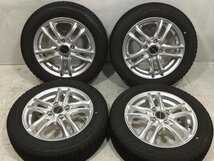 6～7分山 ブリヂストン VRX2 155/65R14 75Q 2021年 BALMINUM 14x4.5J +45 4H 100 ハブ径72ｍｍ 4本 スタッドレスタイヤ　_画像1