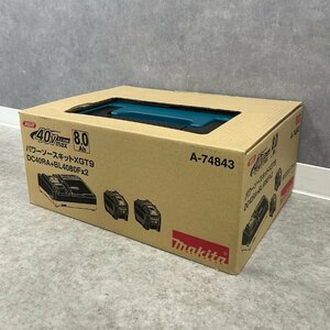 ◎L113【未使用】makita マキタ パワーソースキット A-74843 8.0Ah 40Vmax XGT9 DC40RA+BL4080F×2 (ma)