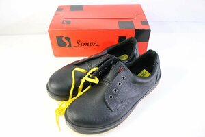 ☆694☆【未使用】 Simon 静電気帯電防止靴 安全 短靴 静電靴 SS11黒 26.5㎝
