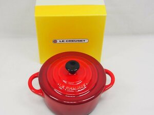 △318△ LE CREUSET ルクルーゼ Mini cocotte ミニココット チェリーレッド 未使用　