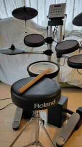  Roland ローランド 電子ドラム HD-3 V-Drums 中古 即音ドラムセット　※引き取り限定、東京多摩から首都圏配送可