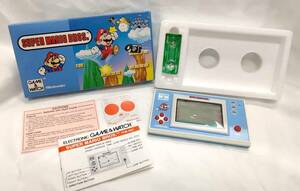 ＃5840【美品・激レア】1988年　Nintendo　game & watch　SUPER　MARIO　BROS　YM-105　ゲームウォッチ　箱・説明書（英字）【動作未確認】