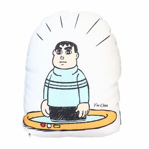 ★新品　ドラえもん　I'm Doraemon　アイムドラえもん　リバーシブルクッション　きれいなジャイアン　サンリオ　sanrio