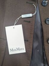 未使用品 Max Mara マックスマーラ サイズ44 カシミヤ 100% ジャケット レディース ダークブラウン/こげ茶色 タグ付き（M6885）_画像2