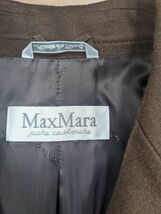 未使用品 Max Mara マックスマーラ サイズ44 カシミヤ 100% ジャケット レディース ダークブラウン/こげ茶色 タグ付き（M6885）_画像3