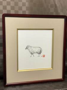 Makoto push, нарисованный дисбану Такамура Накамура [овец] Цветная картинка 24 × 27 см финкинг -карка