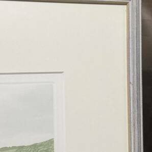 真作 銅版画 ギルバート・ブラウン 風景画ROBINS HOOD BAY SOUTH 217/350 GILBERT BROWNE 額装 額縁 直筆サイン エッチングの画像4
