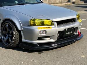 URAS ユーラス R34 SKYLINE 2Dr/4Dr TYPE-R用 OPTIONリップスポイラー 個人宅発送不可