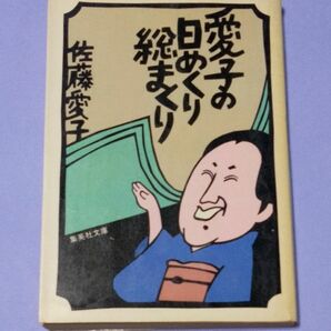 愛子の日めくり総まくり　佐藤愛子　集英社文庫　エッセイ集 昭和56年 文庫本　古本