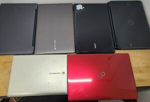 ◎ノートパソコン　6台まとめて　ジャンク品　１円スタート！　mousecomputer　LIFEBOOK　AH45 dynabook R732 NEC など　