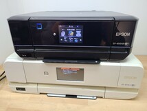 ☆EPSON　EP-706AB EP-977A3 インクジェット複合機　プリンター　ジャンク品　2台まとめて　１円スタート！　エプソン_画像1