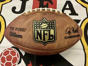 NFL Wilson THE DUKE ウィルソン オーセンティック ゲーム ボール オフィシャルサイズ アメリカンフットボール ※展示用 ディスプレイ