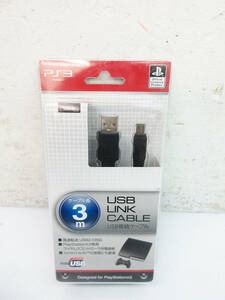 SH4827●PS3 ワイヤレスコントローラ 充電 接続 ケーブル●高速転送 USB 3m●iLex ILXOY013●プレステ プレイステーション3●未使用