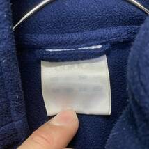 adidas アディダス フリースジャケット サイズL ネイビー 紺色 メンズ トップス 最落なし （M15）_画像6