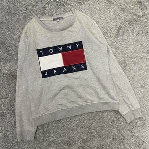 TOMMYHILFIGER トミーヒルフィガー スウェット トレーナー サイズM グレー 灰色 レディース トップス 最落なし （U15）