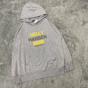 HELLY HANSEN ヘリーハンセン スウェット パーカー プルオーバー サイズM グレー 灰色 メンズ トップス 最落なし （F16）