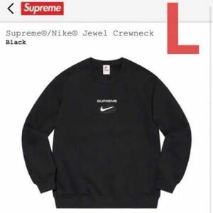 ★鑑定済品★ Supreme Nike コラボ クルーネックシュプリーム トレーナー Crewneck 黒 Black