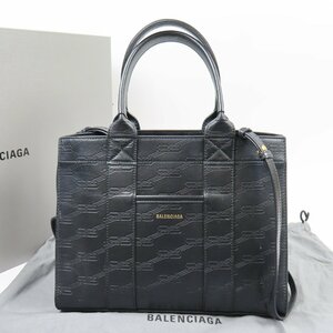 69544★1円スタート★BALENCIAGA バレンシアガ 外極美品 ハードウェア スモール 2WAY ショルダーバッグ 22年製 ハンドバッグ レザー