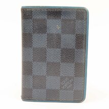 69177★1円スタート★LOUIS VUITTON ルイヴィトン オーガナイザー ドゥ ポッシュ 定期入れ パスケース ダミエコバルト カードケース_画像1