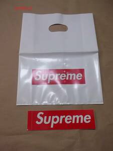 即決 袋 Supreme BoxLogo ステッカー シュプリーム ショッパー ボックスロゴ