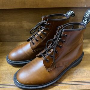 1円スタート　（再出品）ドクターマーチン　25センチ　EU39 UK6 茶系　美品　6ホール　ブーツ　Dr.Marten ブーツ 101BR