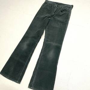 USA古着 80s Levi’s 517 コーデュロイ パンツ アメリカ製 W29 緑 / グリーン リーバイス ブーツカット フレア TALON42 ヴィンテージ