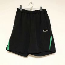 OAKLEY/オークリー☆ハイドロリックス☆ナイロン☆ハーフパンツ/ショートパンツ☆軽量/黒×緑/M_画像2