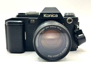 97　Konica　コニカ　一眼レフ フィルムカメラ　FS-1　レンズ　HEXANON　AR 50mm　F 1.4