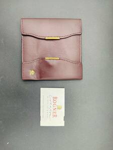 【新品・未使用品】ROGNER　財布　二つ折り財布　赤茶色