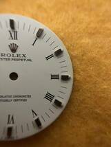 TA-022 ROLEX ロレックス OYSTER PERPETUAL オイスター パーペチュアル 針3点 文字盤 腕時計部品 パーツ 白色 ホワイト 針3本_画像3
