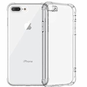 iphone7 Plus/8 plus クリア ラバー シリコン ケース衝撃吸収 iPhone 落下防止 透明 クリアケース 保護カバー ストラップホール