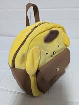 【新品】タグつき！　1点のみ！☆ポムポムプリン　フェイスリュック　カバン　かばん　サンリオ　ふわふわ生地　合皮　かわいい　推し活☆_画像3