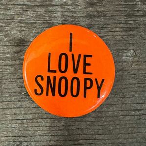 60s~ I LOVE SNOOPY ビンテージバッジ