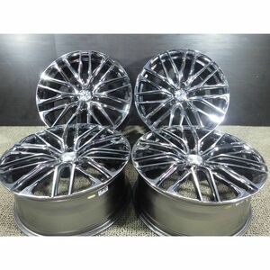 weds LEONIS SK / 社外アルミホイール 19 x 8J 5穴 114.3 +35 72mm 4本SET◎中古 目立つ傷がなく美品◎旭川手渡し可