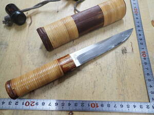 『H21L』佐治武士 作 剣鉈 和式ナイフ シースナイフ 多層鋼 ダマスカス