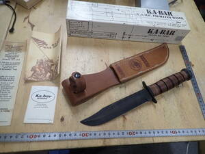 『H28B』KA-BAR ケーバー　USMC オールド 白箱　シースナイフ