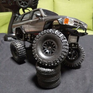 【整備済・アルミ強化部品】改造車 ミニッツ MINI-Z 4x4 ハイラックス 15mmリフトアップ 送信機セット 電池をいれたらすぐに遊べます