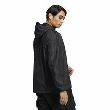 ★アディダス ADIDAS 定価10670円 新品 メンズ 軽量 撥水 防風 除湿 ウインドブレーカー ジャケット 黒 [HM2722-M] 二 壱★QWER_画像2