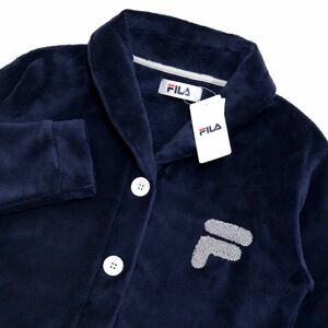 ★フィラ FILA 新品 レディース 高品質 快適 保温 暖かい ボア 両面 フリース ジャケット 紺 Lサイズ [423606GC-67-L] 一 二 弐★QWER